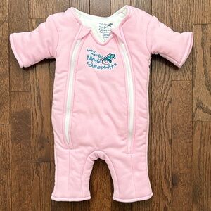 NWOT Small 3-6 months Baby Merlin's Magic Sleepsuit Pink Infant Sleeper